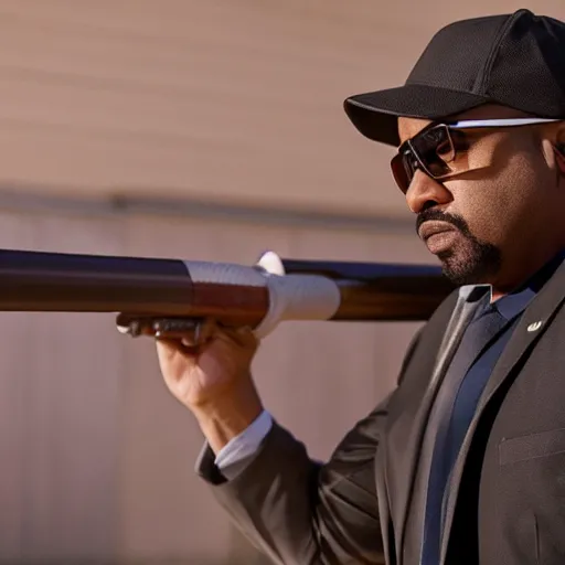 Image similar to Still of Big Smoke wielding a baseball bat in Better Call Saul