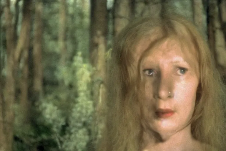 Prompt: a movie still by walerian borowczyk, forest, technicolor, high definition, remastered, wide angle, 7 0 mm, wide shot, cinematic