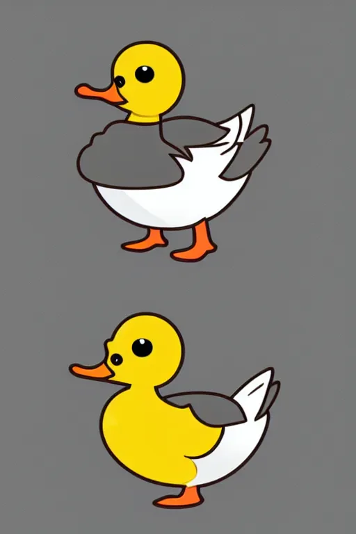 Prompt: a vector based illustration about a duck that is a knight in the style of die cut sticker, negative space is mandatory, no gradients, black ink on white background, smooth curves, vector spline curve style