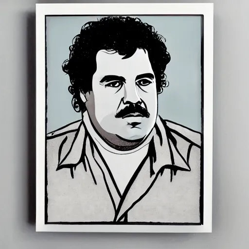 Prompt: Portrait of Pablo Escobar, by Vogue
