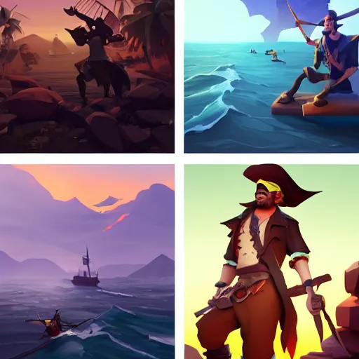 Image similar to painting jack the pirate on sea of thieves game avatar hero smooth face median photoshop filter cutout vector behance hd by jesper ejsing, by rhads, makoto shinkai and lois van baarle, ilya kuvshinov, rossdraws, illustration, art by ilya kuvshinov and gustav klimt