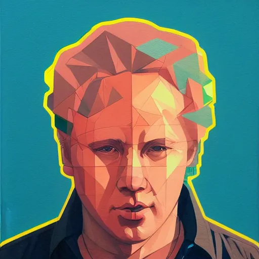 Image similar to Jean Charest profile picture by Sachin Teng, asymmetrical, Organic Painting , Matte Painting, geometric shapes, hard edges, graffiti, street art:2 by Sachin Teng:4