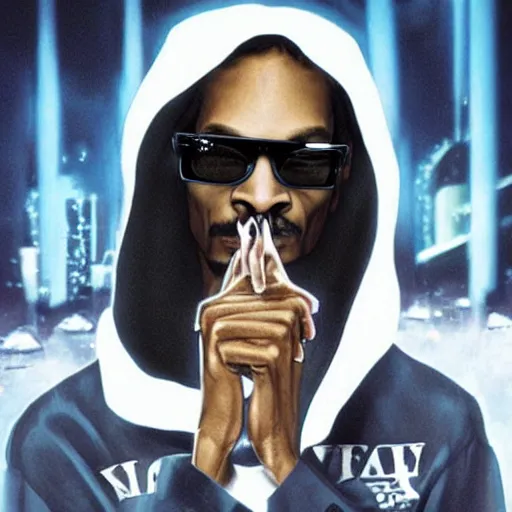 Prompt: snoop dog is ghost in the shell