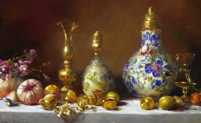 Image similar to Alchemy amazing still life composition. By Konstantin Razumov, chiaroscuro, highly detailded