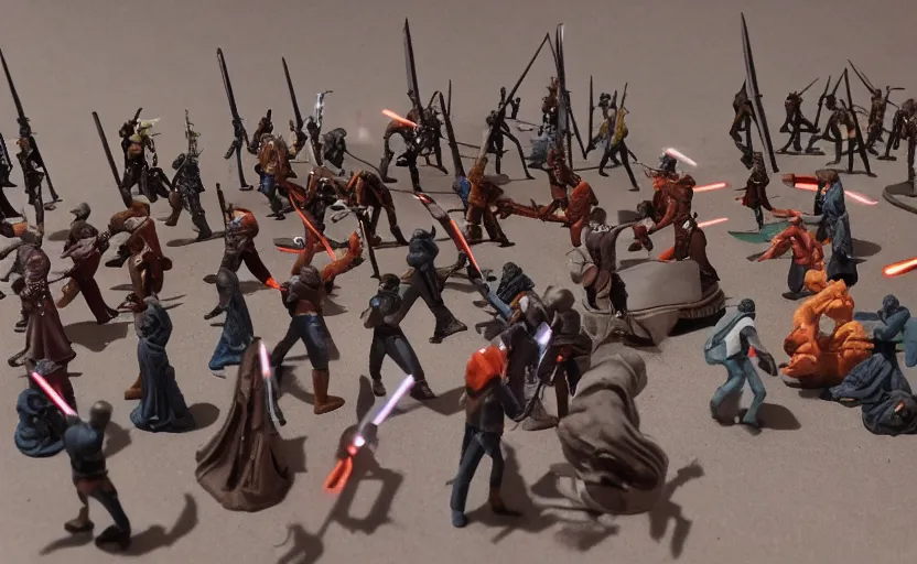 Image similar to liberty leading the people, battle of geonosis, french revolution, jedi, tie fighters, x - wings