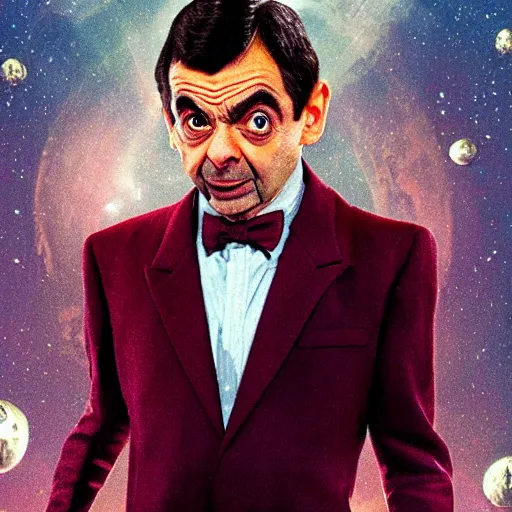 Image similar to mr bean as thanos