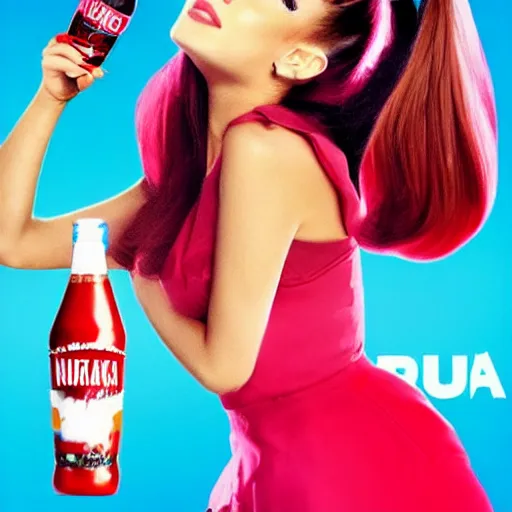 Image similar to Ariana Grande as Nuka Cola girl poster