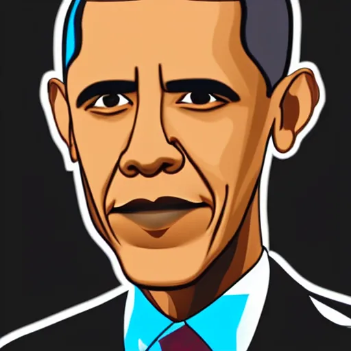 Image similar to Barack Obama, in Rick and Mory art style