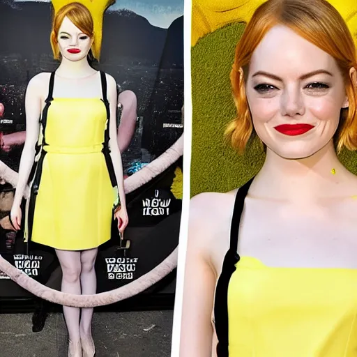 Image similar to emma stone banana