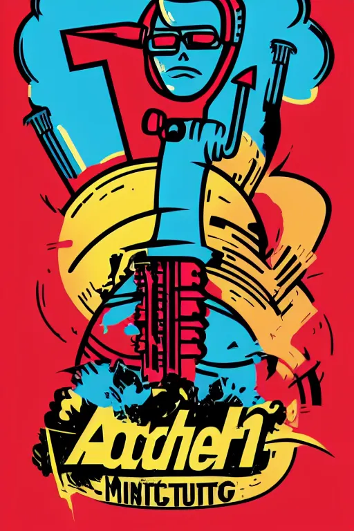 Image similar to fallout 7 6 retro futurist illustration art by butcher billy, sticker, colorful, illustration, highly detailed, simple, smooth and clean vector curves, no jagged lines, vector art, smooth andy warhol style