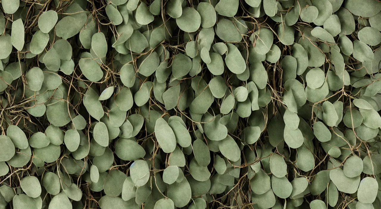 Prompt: a close up large ceramic still distilling eucalyptus into green oil, amphora, eucalyptus forest background, vat, alchemical still, 3 d render, atmospheric, dynamic lighting, close up