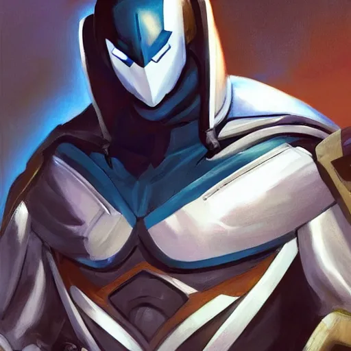 Image similar to greg manchess portrait painting of armored moon knight mixed with ultraman and nightwing as overwatch character, medium shot, asymmetrical, profile picture, organic painting, sunny day, matte painting, bold shapes, hard edges, street art, trending on artstation, by huang guangjian and gil elvgren and sachin teng