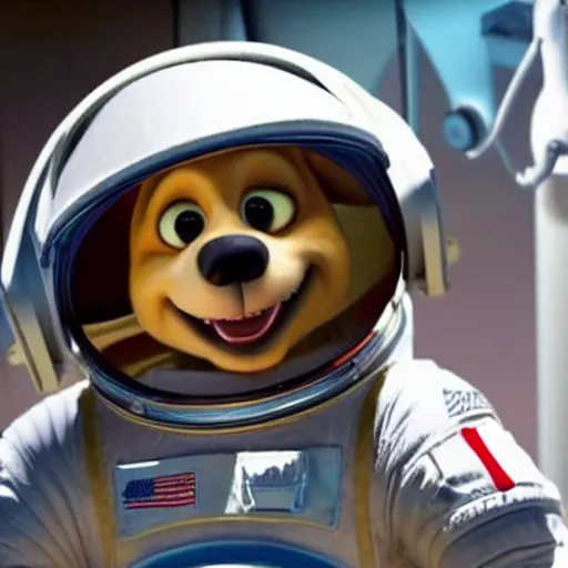 Image similar to astronaut dog character by Disney Pixar Animation Studios