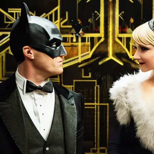 Image similar to still of batman and robin in the great gatsby ( 2 0 1 3 )