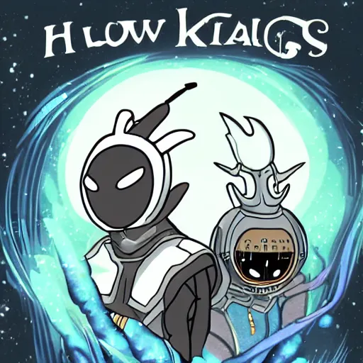 Image similar to Hollow Knight in the style of star trek,