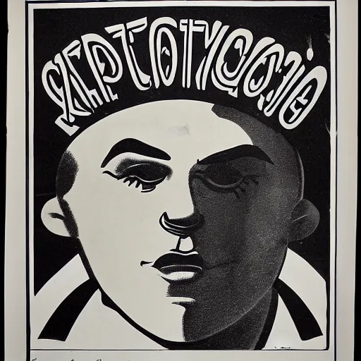 Image similar to young man as communist clown, soviet propaganda style poster