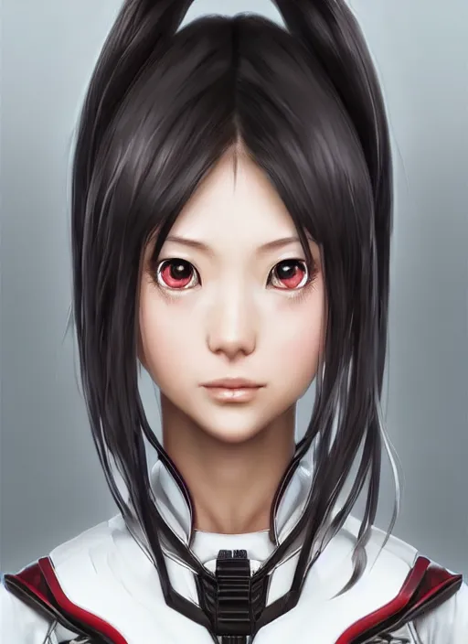 Prompt: “ a hyper realistic character concept art of a japanese cyborg maid girl, twintail hair, frontal angle, rendered in unreal engine, trending in artstation, cgsociety, artgerm, highly detailed, cinematic, volumetrics ”