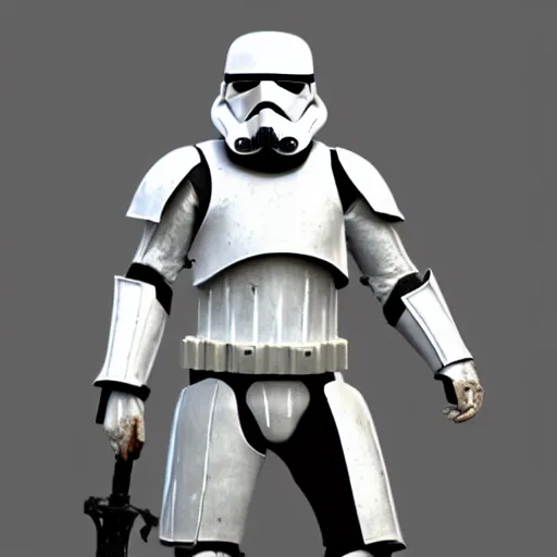 Image similar to medieval stormtrooper, concept art