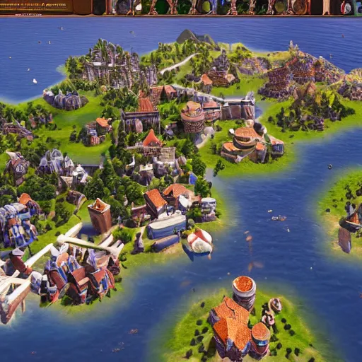 Image similar to civilization 7 legendary start tilt shift beautiful epic