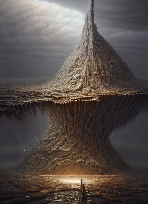 Image similar to A hyper-detailed 3d render like a Oil painting of the Construction of a Unified-Theory, surrealism!!!!! surreal concept art, lifelike, photorealistic, digital painting, aesthetic, smooth, sharp focus, Artstation HD, by Greg Rutkowski, Chris Tulloch McCabe, Valentina Remenar and Asher Duran,