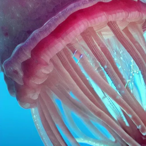 Image similar to jellyfish man hybrid, hyper realistic, 4 k photograph