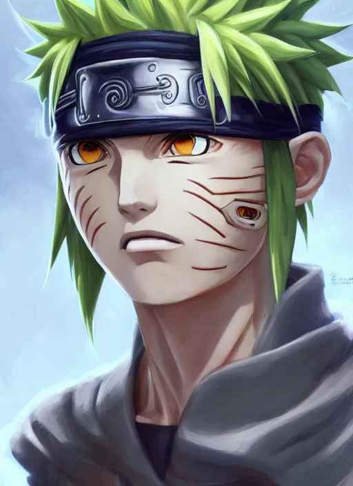 naruto, character portrait, portrait, close up,, Stable Diffusion