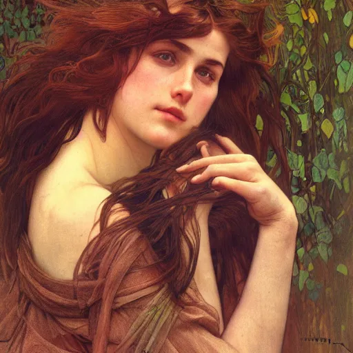 Prompt: dslr portrait photo of wind kissed pictures, ashes, lament, photorealism, hyper - realism, photorealistic, 4 k, high resolution, hyper detailed, realistic, by waterhouse, alphonse mucha,