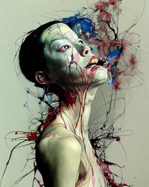 Image similar to there is ugliness in beauty, but there is also beauty in ugliness. in the style of adrian ghenie, esao andrews, jenny saville, edward hopper, surrealism, dark art by james jean, takato yamamoto