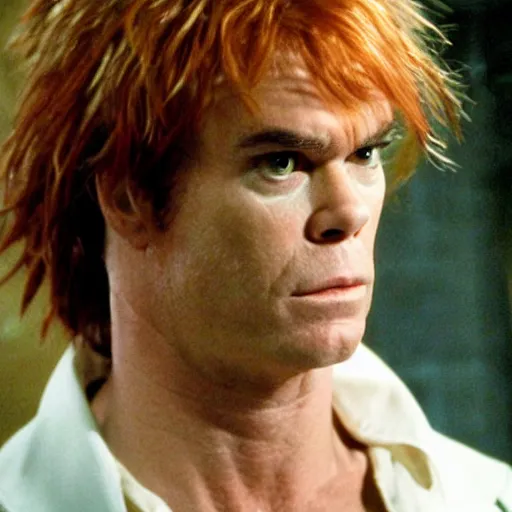 Image similar to dexter morgan as jareth in the labyrinth movie still