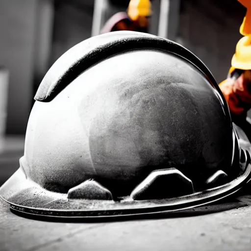 Image similar to a hard hat and worker logo