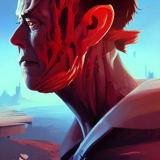 Image similar to elon musk ( 1 9 8 7 ), horror, game design fanart by concept artist gervasio canda, behance hd by jesper ejsing, by rhads, makoto shinkai and lois van baarle, ilya kuvshinov