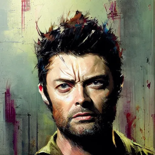 Prompt: karl urban as wolverine, jeremy mann painting