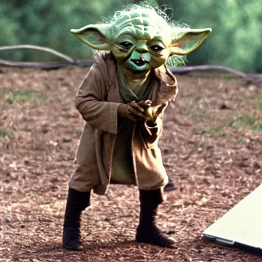 Image similar to yoda performing at woodstock