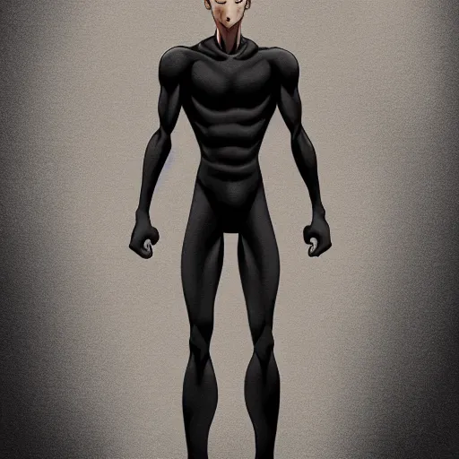 Image similar to very detailed full body concept character portrait illustration of saitama in new york city doing an action pose, action scene, digital illustration, concept art, matte painting, digital painting, illustration, amazing value control, 8 k, ultra detailed, in the style of sony pictures animation, minimal artifacts, rubber suit, graphic style