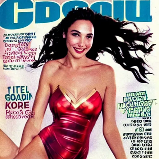 Image similar to Gal Gadot on the cover of Swimsuit Illustrated (1990)