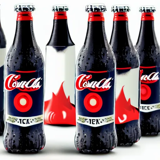 Image similar to a bottle of conka cola, marketing promo photo