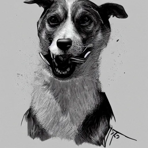 Image similar to Jesse Pinkman lookalike dog, A dog that looks like Jesse Pinkman from Breaking Bad, trending on artstation