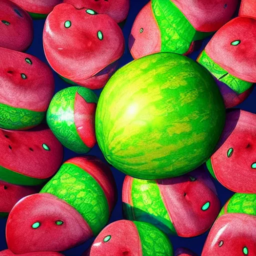 Image similar to photorealistic watermelon colored crab. hyperdetailed photorealism, 1 0 8 megapixels, amazing depth, glowing rich colors, powerful imagery, psychedelic overtones, 3 d finalrender, 3 d shading, cinematic lighting, artstation concept art