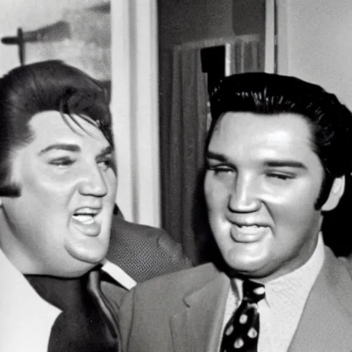 Prompt: My brother Ted, said his uncle Ned found Elvis in a loaf of Bread.