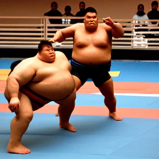 Image similar to terminator sumo wrestler