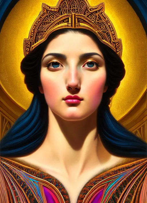 Image similar to portrait of a beautiful young goddess' face merging with a cathedral building, unusual beauty, etheric, outworldly colours, emotionally evoking symbolic metaphors, head in focus, fantasy, ornamental, intricate, elegant, highly detailed digital painting, artstation, concept art, painterly, golden ratio, sharp focus, illustration, art by John William Godward and Raphael and Alphonse Mucha and Zdzisław Beksiński,