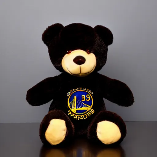 Prompt: gothic steph curry teddy bear