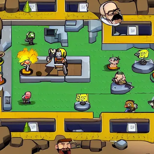 Prompt: walter white in btd5