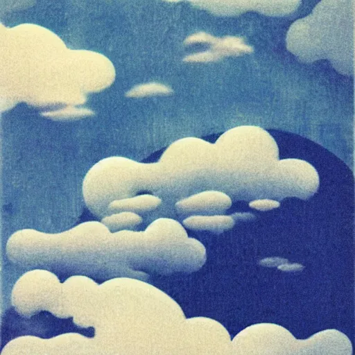 Image similar to cloud dreams, by Nobuhiko Obayashi