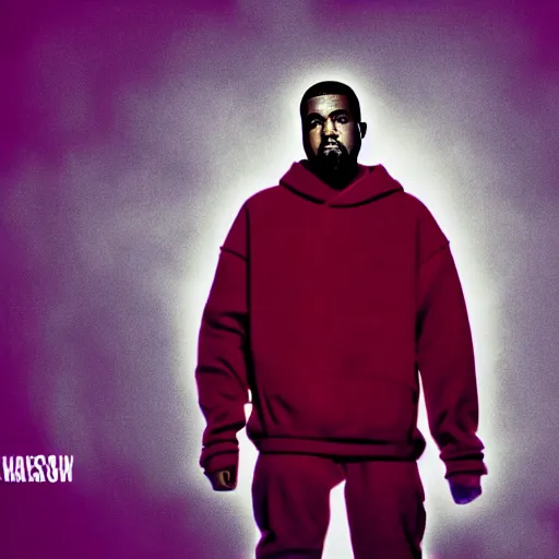 Image similar to kanye west in fashwave style