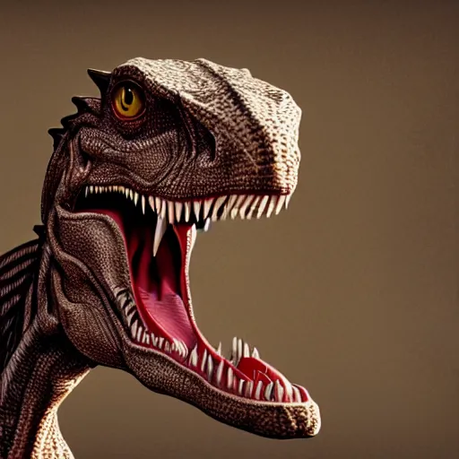 Image similar to velociraptor taking a selfie in a crowded tavern, anatomically correct, dof, Arnold Render, intricately detailed, 8k