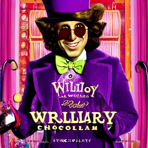 Image similar to willy wonka played by oprah, inside of the chocolate factory realistic 4 k