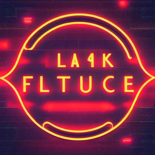 Prompt: retro futuristic sign, black background, retro, synthwave, high detail, 4 k