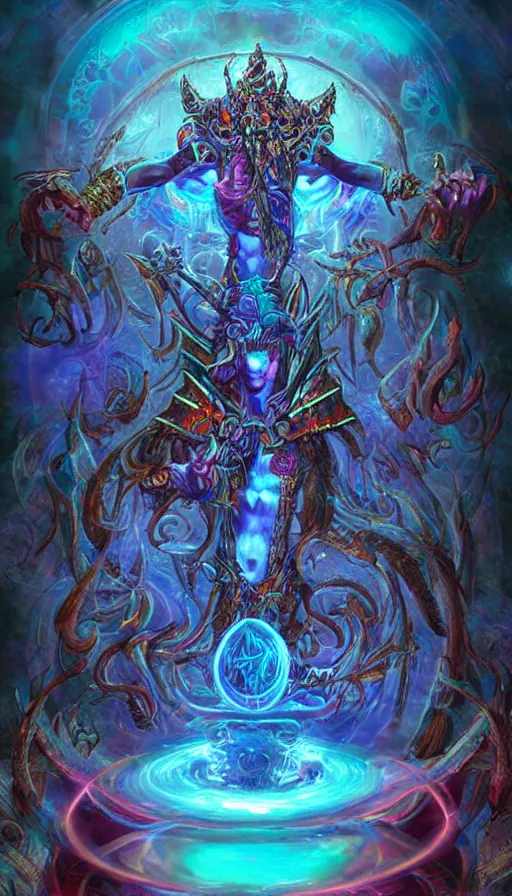 Image similar to psytrance artwork, from wow