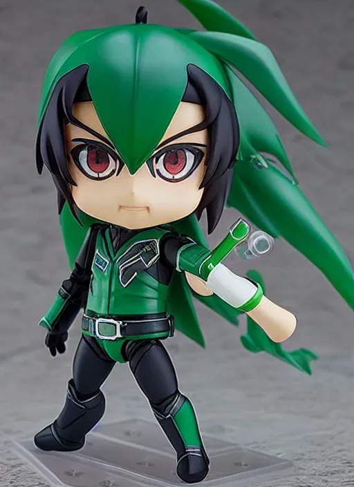 Prompt: kamen rider, an anime nendoroid of kamen rider, figurine, detailed product photo